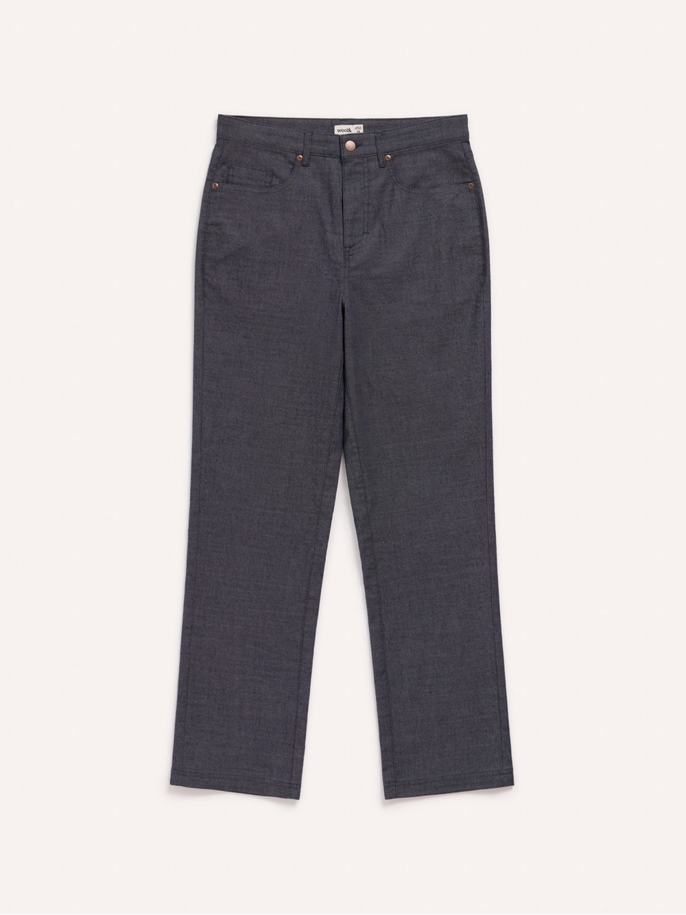 Women’s wool& Straight-Leg Jeans in Indigo Blue